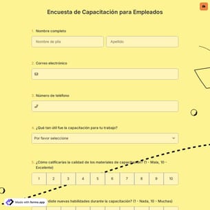 Encuesta de Capacitación para Empleados