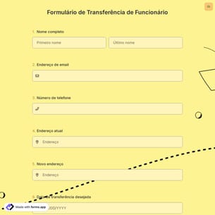Formulário de Transferência de Funcionário