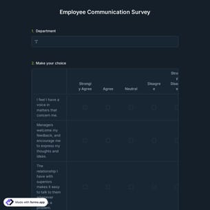 Employee Communication Survey 
