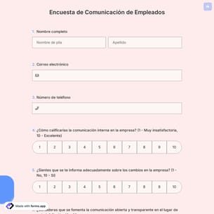 Encuesta de Comunicación de Empleados