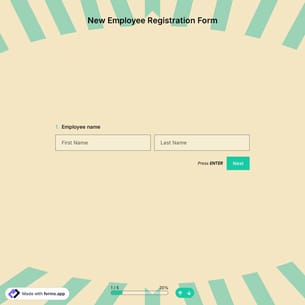 New Employee Registration Form
