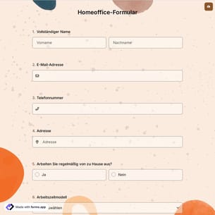 Homeoffice-Formular