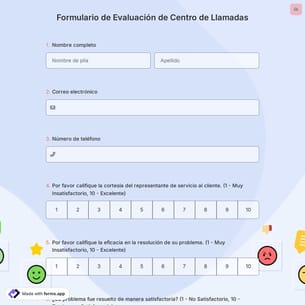 Formulario de Evaluación de Centro de Llamadas