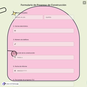 Formulario de Progreso de Construcción