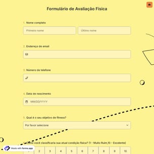 Formulário de Avaliação Física