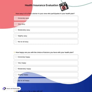 Health Insurance Evaluation Survey