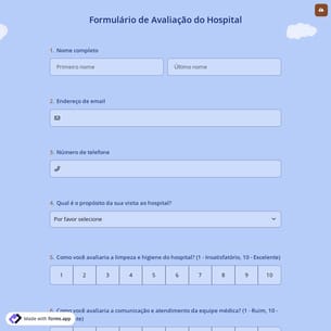 Formulário de Avaliação do Hospital