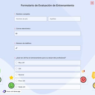 Formulario de Evaluación de Entrenamiento