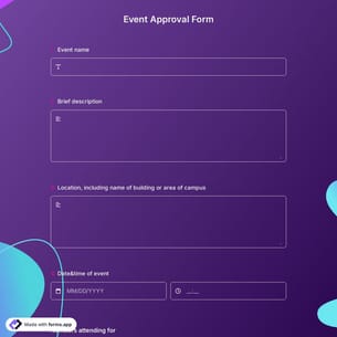 Event Approval Form
