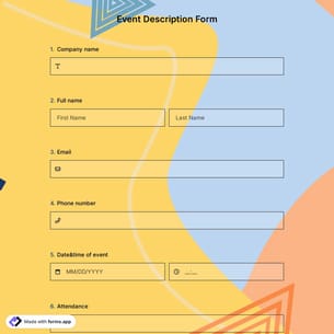 Event Description Form