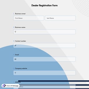 Dealer Registration Form
