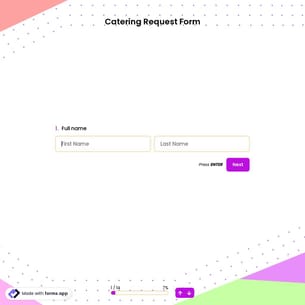 Catering Request Form