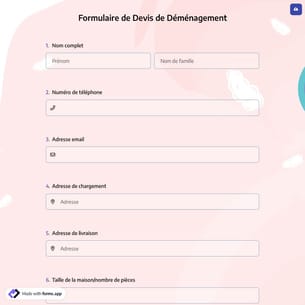 Formulaire de Devis de Déménagement