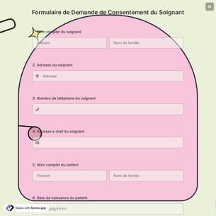 Formulaire de Demande de Consentement du Soignant