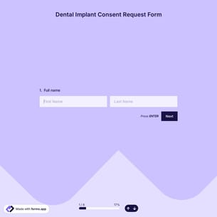 Dental Implant Consent Request Form