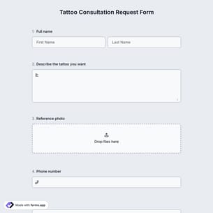 Tattoo Consultation Request Form