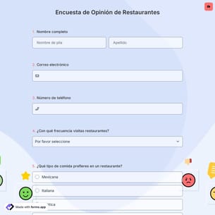 Encuesta de Opinión de Restaurantes