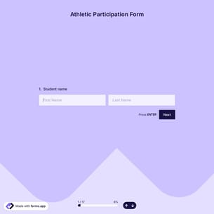 Athletic Participation Form