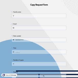 Copy Request Form 