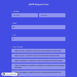 GDPR Request Form