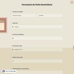 Formulario de Visita Domiciliaria