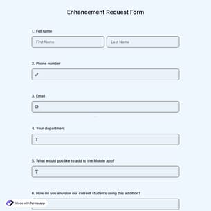 Enhancement Request Form