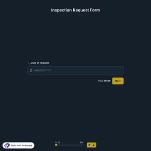 Inspection Request Form