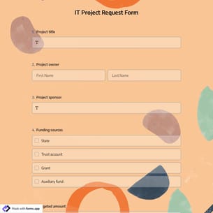 IT Project Request Form