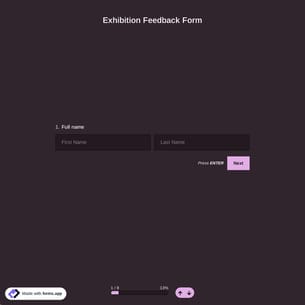 Exhibition Feedback Form