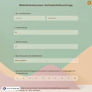 Bibliotheksbenutzer-Zufriedenheitsumfrage