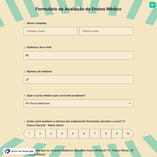 Formulário de Avaliação do Ensino Médico