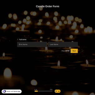 Candle Order Form