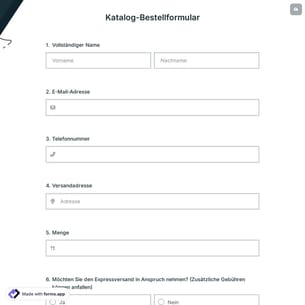 Katalog-Bestellformular