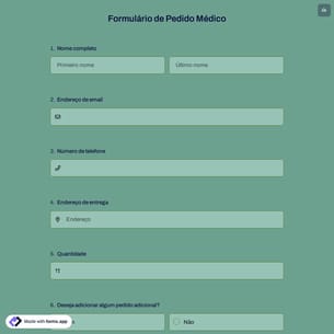 Formulário de Pedido Médico