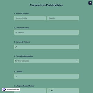Formulario de Pedido Médico