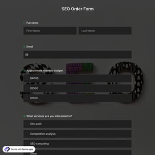 SEO Order Form