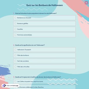 Quiz sur les Bonbons de Halloween