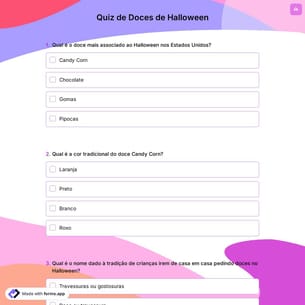 Quiz de Doces de Halloween