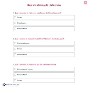 Quiz de Música de Halloween