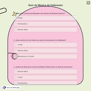 Quiz de Música de Halloween