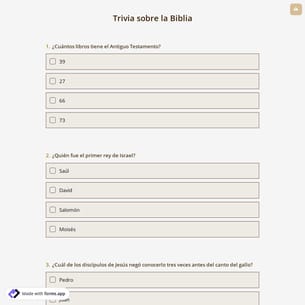 Trivia sobre la Biblia