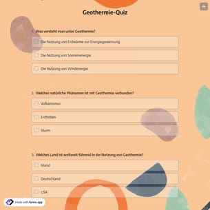 Geothermie-Quiz