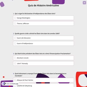 Quiz de Histoire Américaine