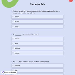 Chemistry Quiz