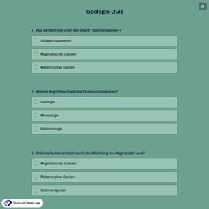 Geologie-Quiz