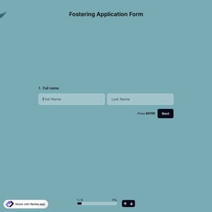 Fostering Application Form