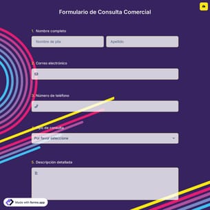 Formulario de Consulta Comercial