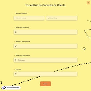 Formulário de Consulta de Cliente