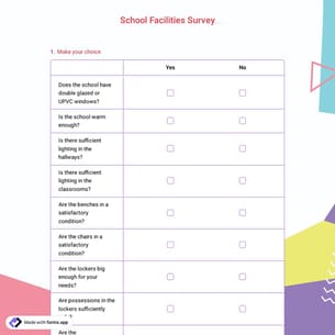 School Facilities Survey