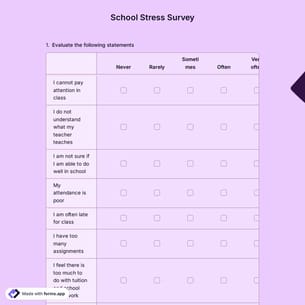 School Stress Survey